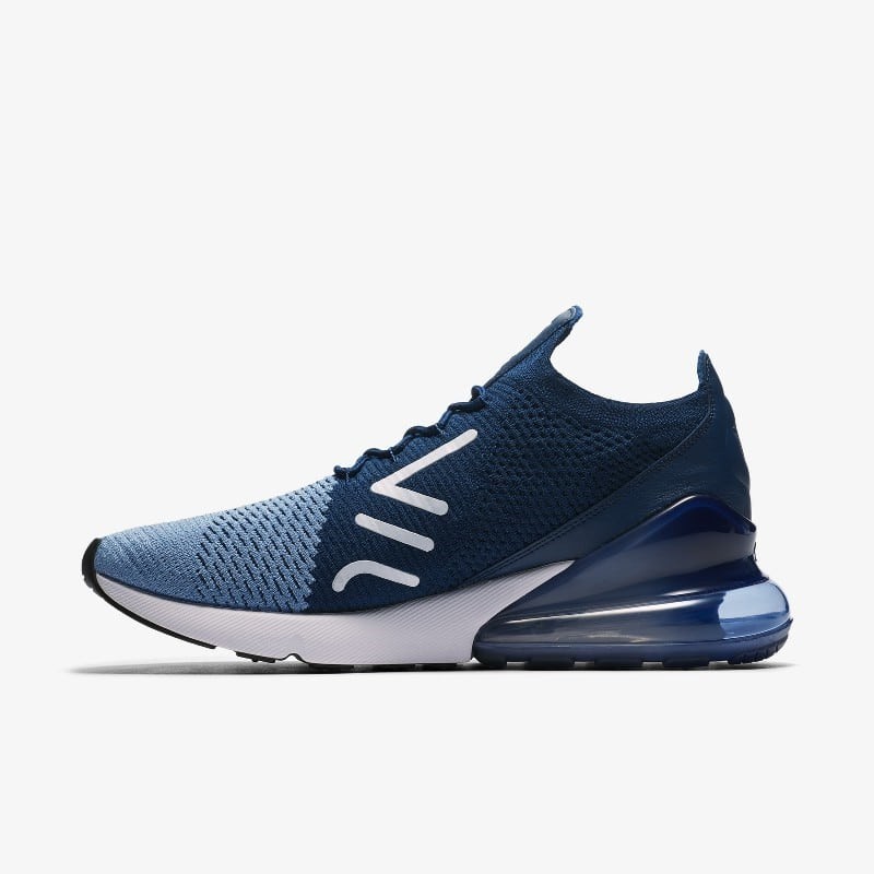 Air max 270 shop flyknit grey blue